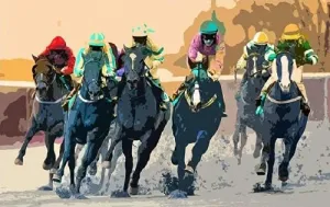 500 Piece Wooden Puzzle for Adults Derby Horse Racing Orhorse Race Track Picture Race Horse Fan Sports Kentucky Jigsaw Puzzle Challenging Youth Fun Puzzle Family Educational Game Toys Activities Gift