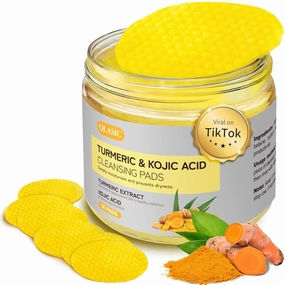 50 PCS Cleansing Pads，for Face Cleansing,Turmeric Cleansing Pads