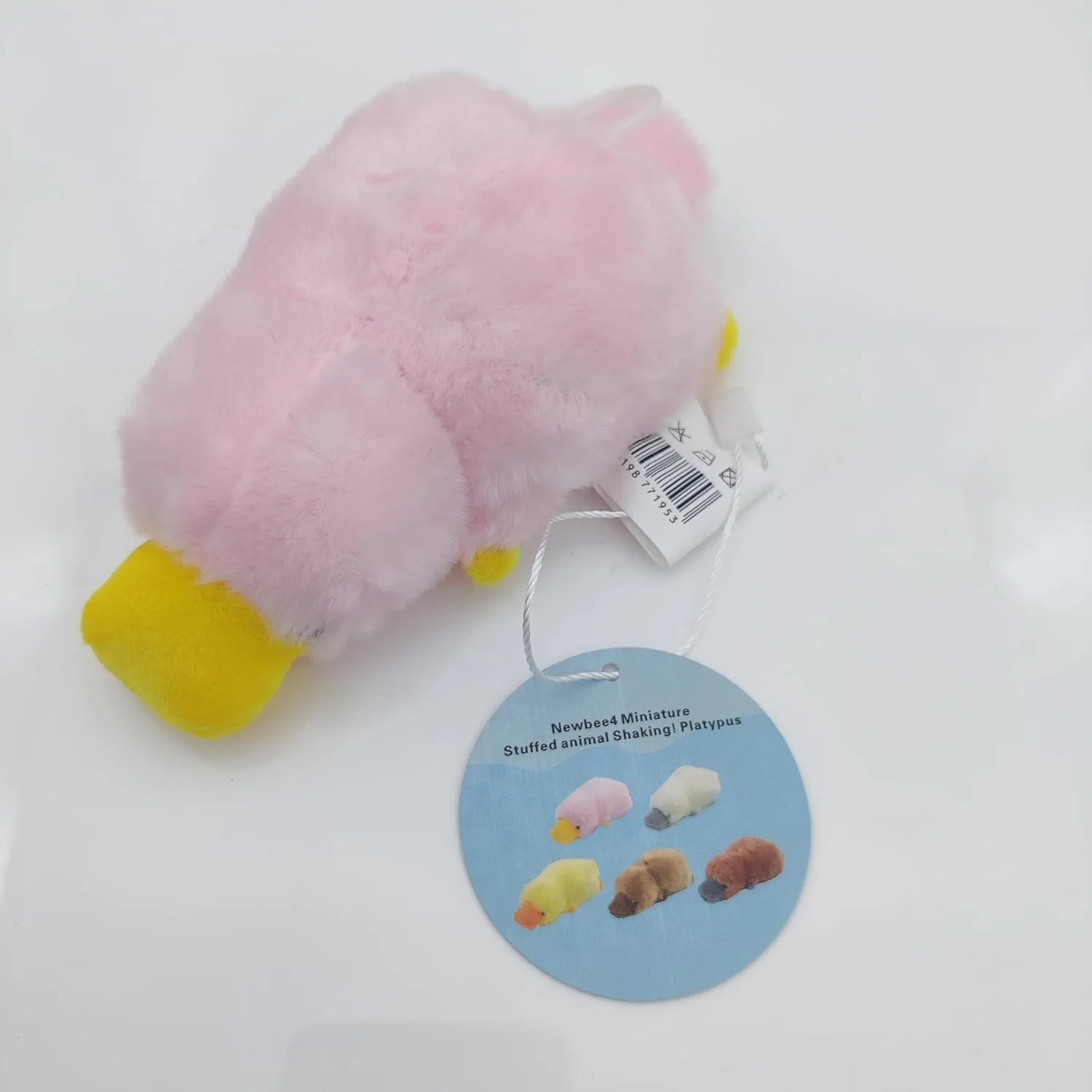 5" Stuffed Animal Shaking! Platypus,Funny and Creative gimmick tremble Fluffy Plush Toys,Stress Relief Toys,Birthday Gift (Peach Platypus)