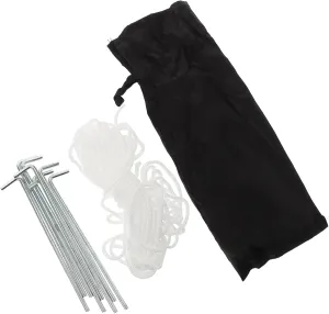 7-Piece Camping Peg Kit Heavy Duty Metal Tent Stakes for Tents Tarps Enhanced Ground Anchors Carrying Bag