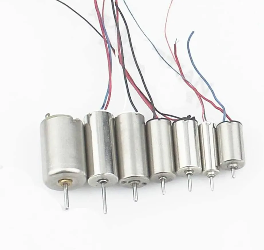 7pcs / Lot Magnetic DC Coreless Micro Motors Assortment Kit for Toy Helicopter Airplane