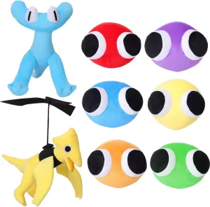 8pcs Rainbow Plush Toys, Rainbow Plush Stuffed Animal Plush Doll,Chapter 2 Plushies Toys for Fans Birthday Kid