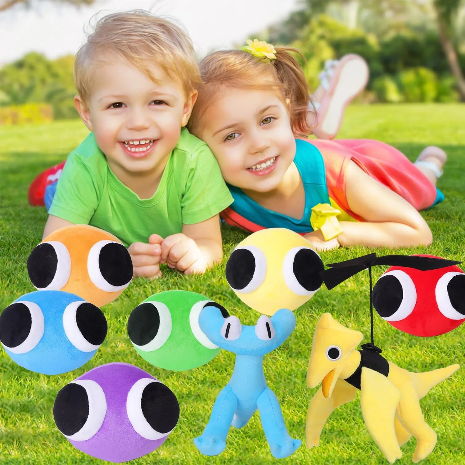 8pcs Rainbow Plush Toys, Rainbow Plush Stuffed Animal Plush Doll,Chapter 2 Plushies Toys for Fans Birthday Kid