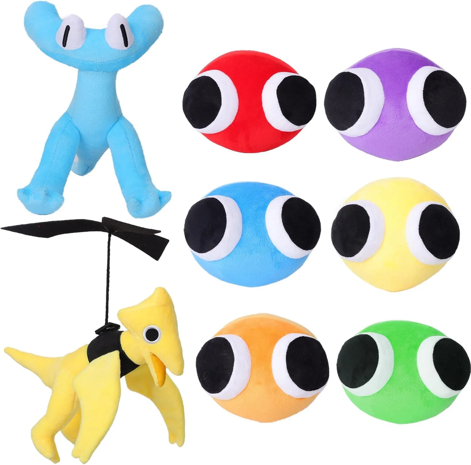 8pcs Rainbow Plush Toys, Rainbow Plush Stuffed Animal Plush Doll,Chapter 2 Plushies Toys for Fans Birthday Kid