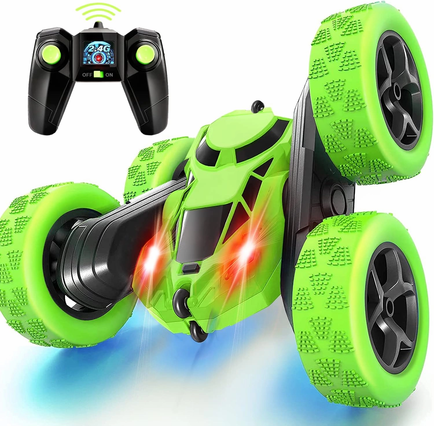 90 Min Playtime Stunt RC Car - 360 Rotating 4WD Off-Road Fun!