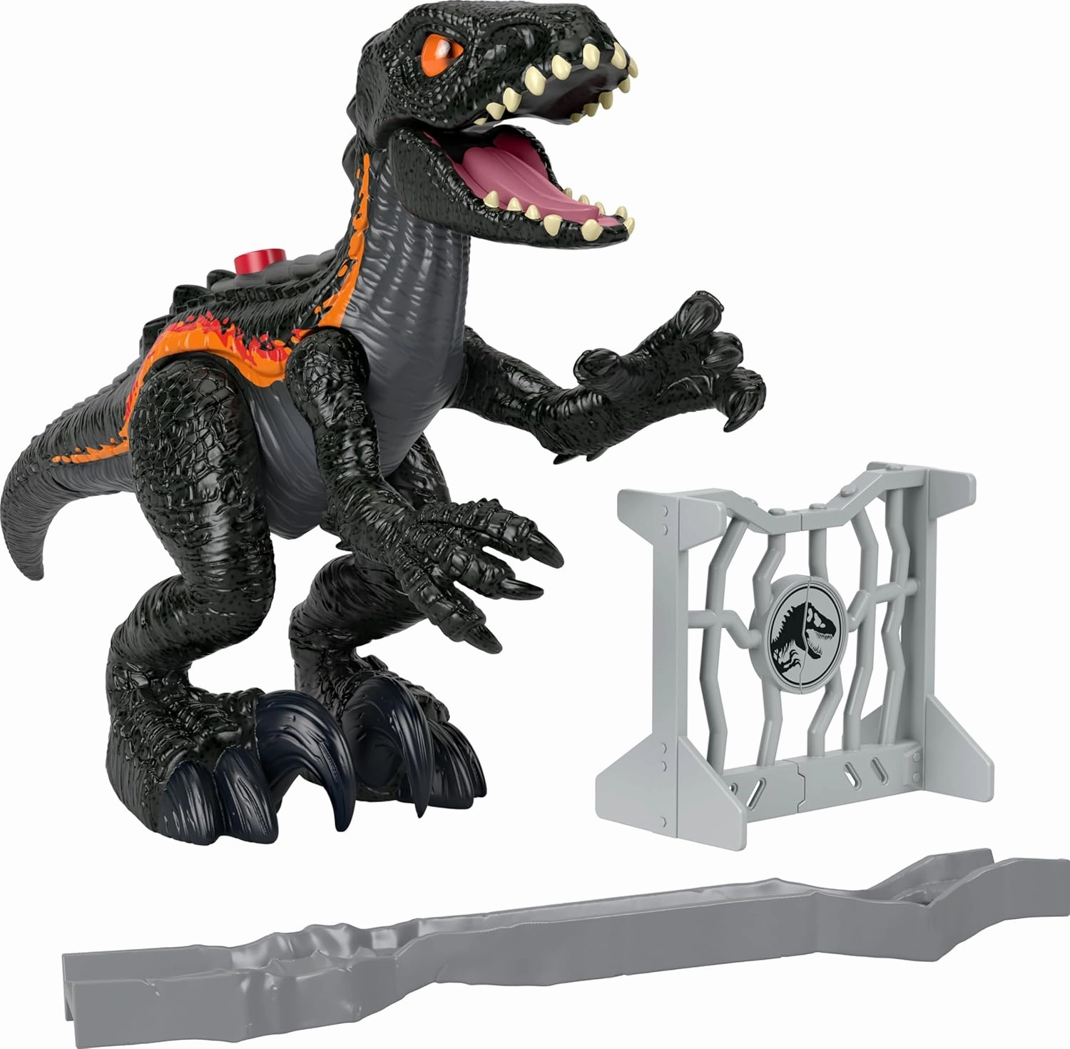 ​Fisher-Price Imaginext Jurassic World Dinosaur Toy Indoraptor with Scratching Action & Accessories for Pretend Play Kids Ages 3  Years