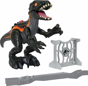 ​Fisher-Price Imaginext Jurassic World Dinosaur Toy Indoraptor with Scratching Action & Accessories for Pretend Play Kids Ages 3  Years