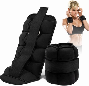 Adjustable Ankle Weights for Women Men 1 Pair 2 4 6 8 10lb Weighted Legs Ankle Wrist Weights with Removable Weight Straps for Gym Workout Walking