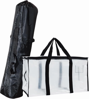 Adventure & Organization Power Pack: Large Black Camp Chair Bag   Transparent Pack & Store Bag