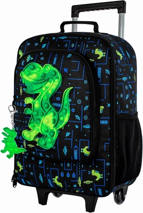 AGSDON Kids Luggage for Boys Girls, Cute Rolling Wheels Suitcase for Children Toddler