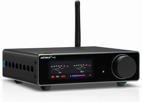 AIYIMA A80 Bluetooth Amplifier DAC Stereo HiFi Home Audio Receiver with PFFB 2.0 Channel Hi-Res Class D Power Amp with PC-USB Coaxial Optical TRS RCA Input