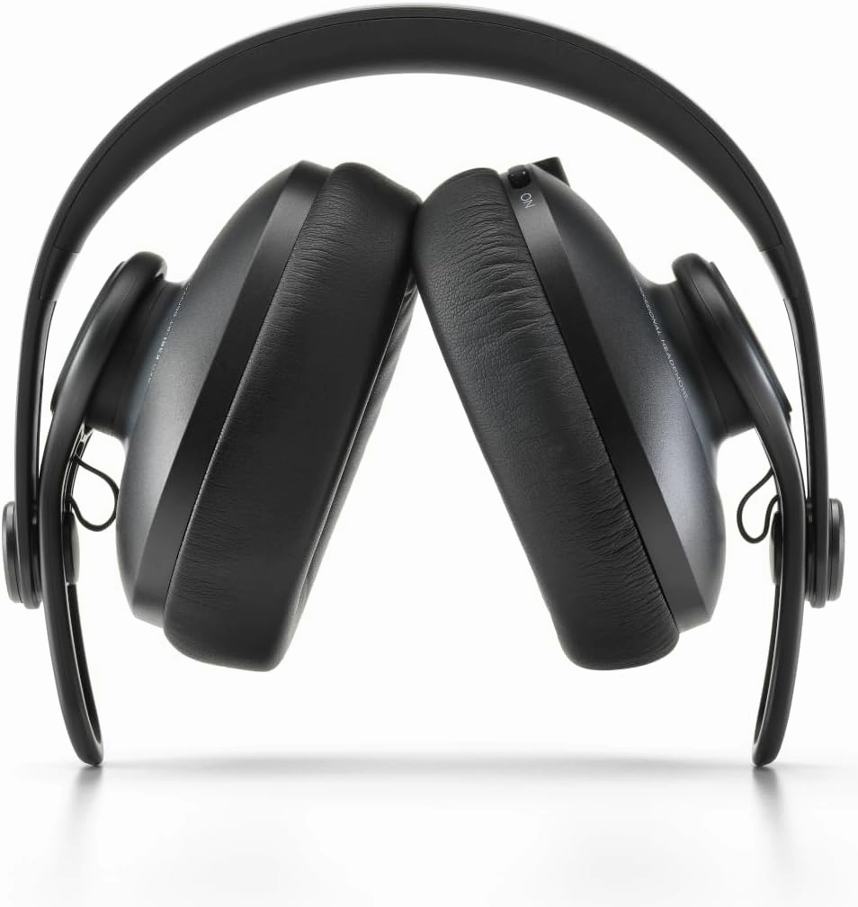 AKG Pro Audio K361BT Bluetooth Wireless or Wired, Over-Ear, Closed-Back, Light Weight, Foldable, Professional Recording Studio Headphones, Studio Monitor Mixing, Podcast, DJ Stereo Headsets, Black
