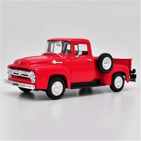 Alloy Resin Car Vehicle Model Fit for Ford F-100 Pick UP 1956 1 18 Simulation Alloy Car Model Adult Collection Static Display Gift Toys Festive Deluxe Gift