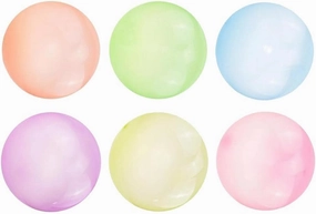 Almencla 6X Bubble Ball Balloon Pool Birthday Wedding Party - Large Tear TPR Bubble Ball for Kids and Adults - Fun Inflatable Beach Toy Ball - Reusable Pool Float Inflatable