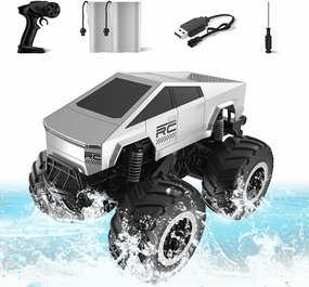 Amphibious Off-Road Monster Truck Toy, 1:16 Scale 4WD High-Speed RC Car, 2.4GHz All-Terrain Remote Control Vehicle for Boys & Girls Ages 6  Ideal Gift for Kids, Adults