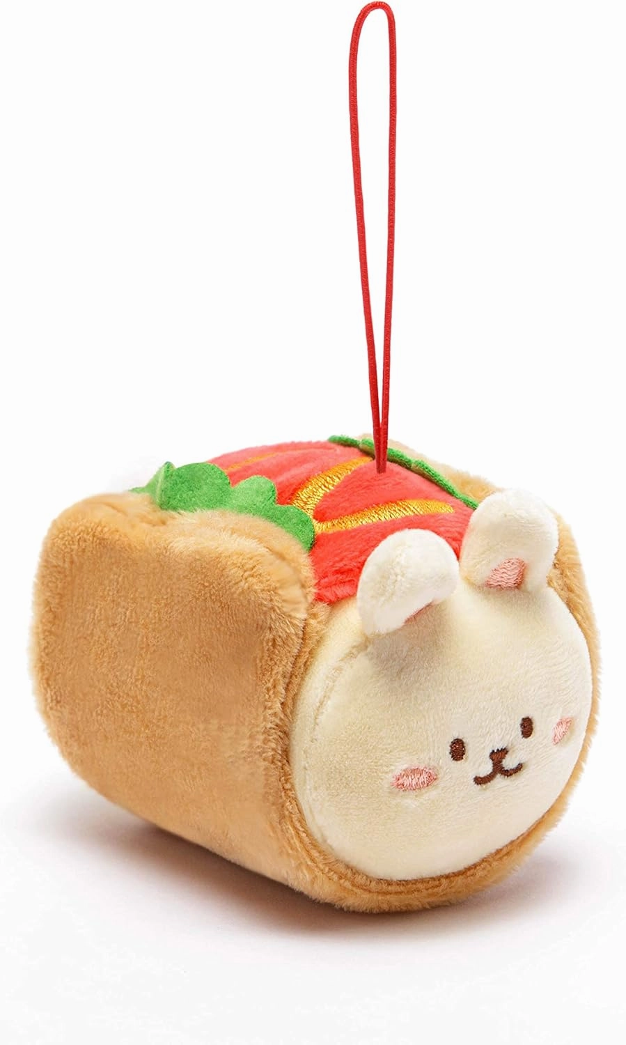 Anirollz Stuffed Animal Plush Toy – 3” & 6" Official Roll Blanket Outfitz Doll | Soft, Squishy, Warm, Cute, Comfort, Safe | Birthday Decorations Gift Hot Dog Pillow with Bunny Bunniroll
