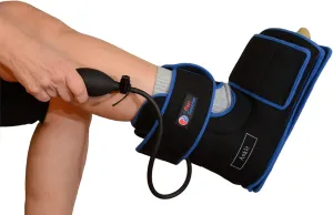 Ankle Cold Compression Wrap - Reusable Gel Pack and Ball Pump - Best Ice Wrap for Achilles Tendon, Foot Sprain.Sports Injuries. FSA or HSA Eligible, Scroll Down to Bundle for X-tra Gel Pack,