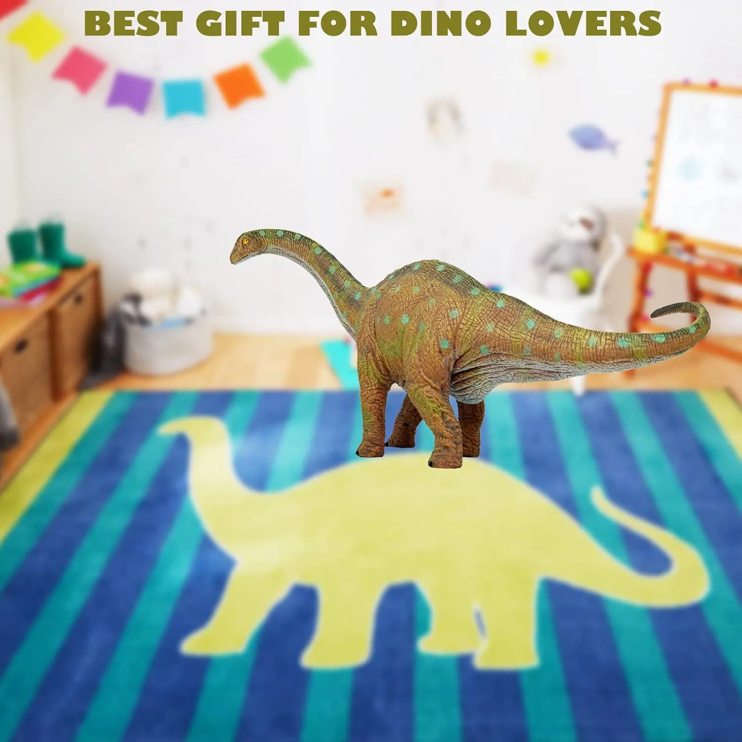 Apatosaurus (Brontosaurus) Dinosaur Toys Dinosaur Figurine Dino Model Toy for Boys and Girls 3-12 Years Old-Big Size