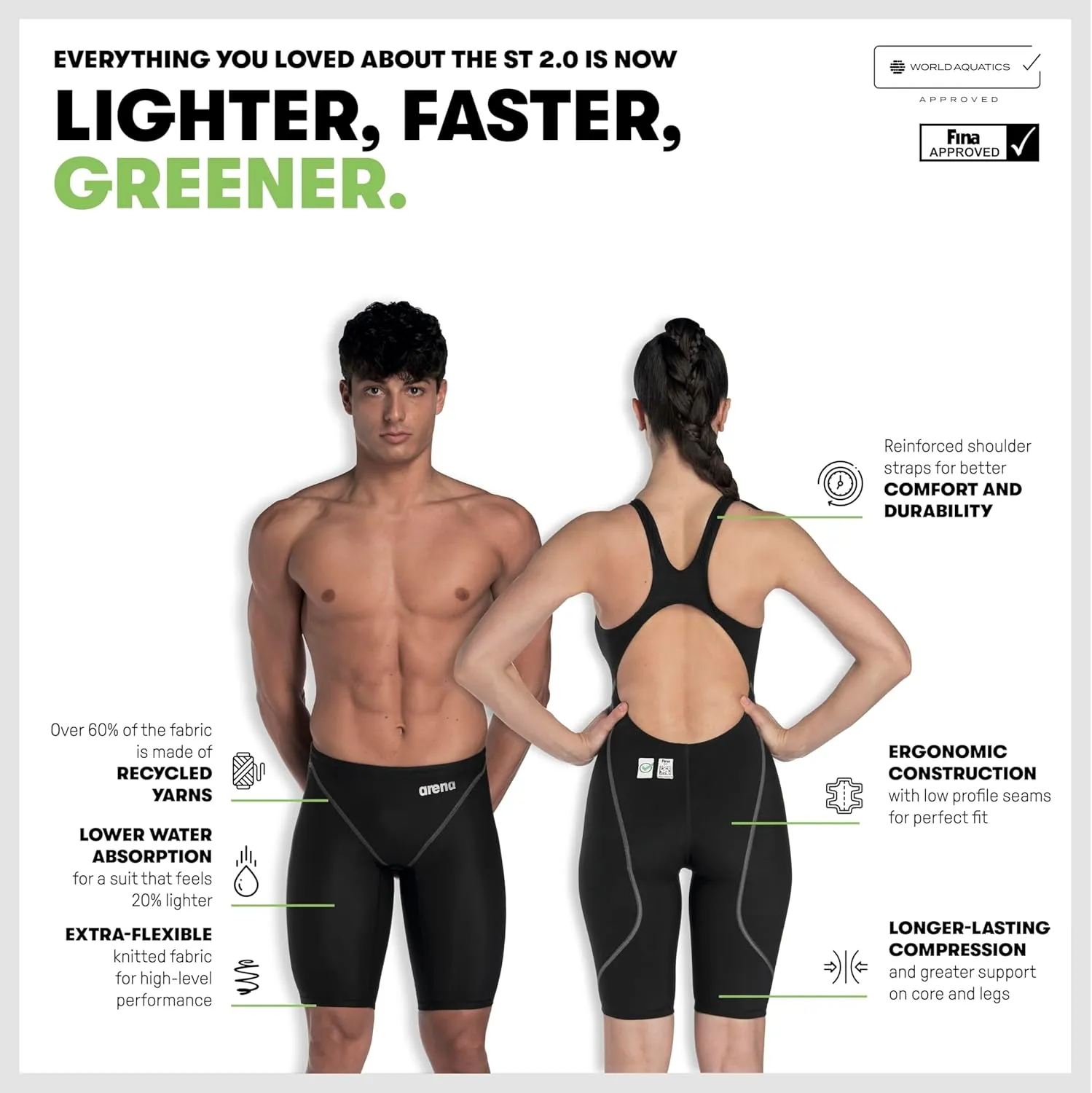 ARENA Boys Racing Jammer Powerskin St Next Knee Length Tech Swim Suit