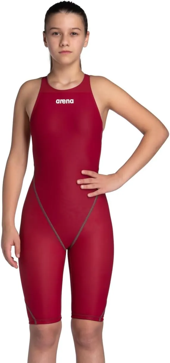 ARENA Girls Open Back Racing Tech Suit Powerskin St Next Kneeskin Swimsuit