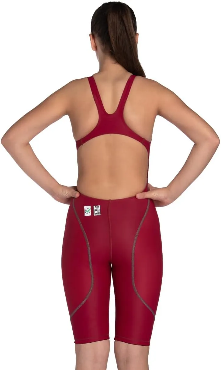 ARENA Girls Open Back Racing Tech Suit Powerskin St Next Kneeskin Swimsuit