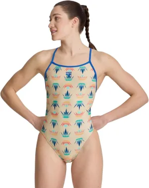 ARENA Performance Women's Desert Vibes MaxLife Swimsuit Booster Back One Piece Racing Competition Training Bathing Suit