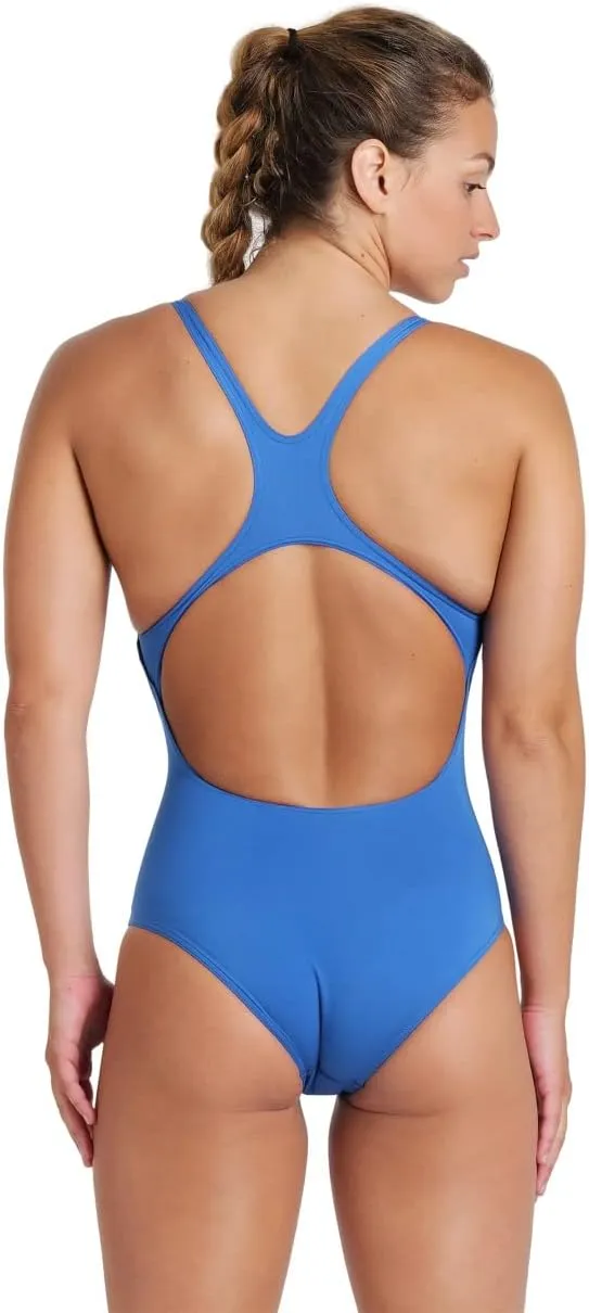 ARENA Women's Solid Team MaxLife Swimsuit Swim Pro Open Back One Piece Racing Bathing Suit Competition Training Swimwear