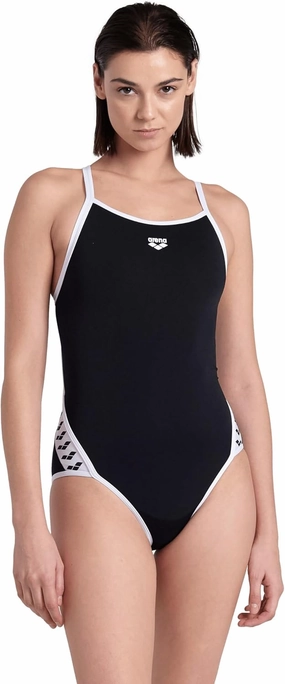 ARENA Women's Icons Solid Sports Swimsuit Super Fly Back Racing Training Competitive Swim Bathing Suit Athletic Swimwear