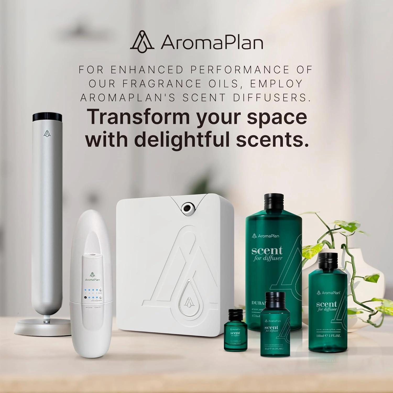 Aromaplan Hotel Scents Bali 5 Fl Oz (148ml), Home Luxury Aroma & Hotel Fragrance Diffuser Oil- Hotel Diffuser Oil for Aromatherapy- USA Made, Bigger Bottle, Bolder Aroma & Longer Lasting