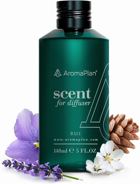 Aromaplan Hotel Scents Bali 5 Fl Oz (148ml), Home Luxury Aroma & Hotel Fragrance Diffuser Oil- Hotel Diffuser Oil for Aromatherapy- USA Made, Bigger Bottle, Bolder Aroma & Longer Lasting