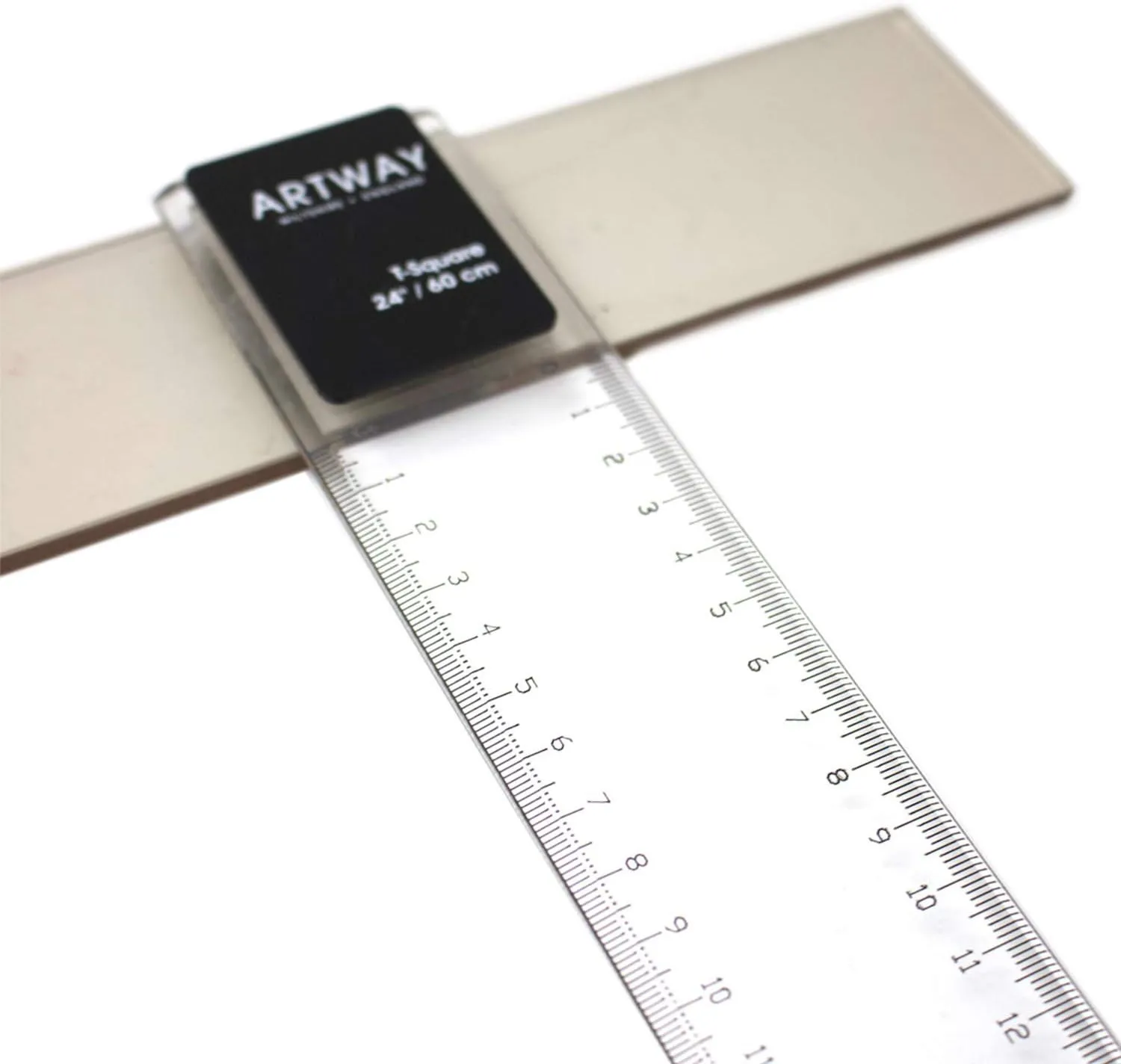 Artway Acrylic T-Square - 60cm – Ideal for Drafting/Technical Drawing/Architecture – Includes Protective Carry Case with Shoulder Strap