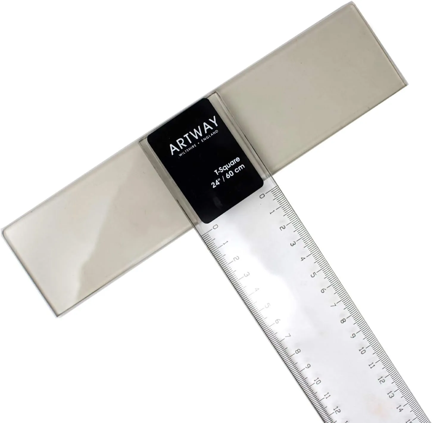 Artway Acrylic T-Square - 60cm – Ideal for Drafting/Technical Drawing/Architecture – Includes Protective Carry Case with Shoulder Strap