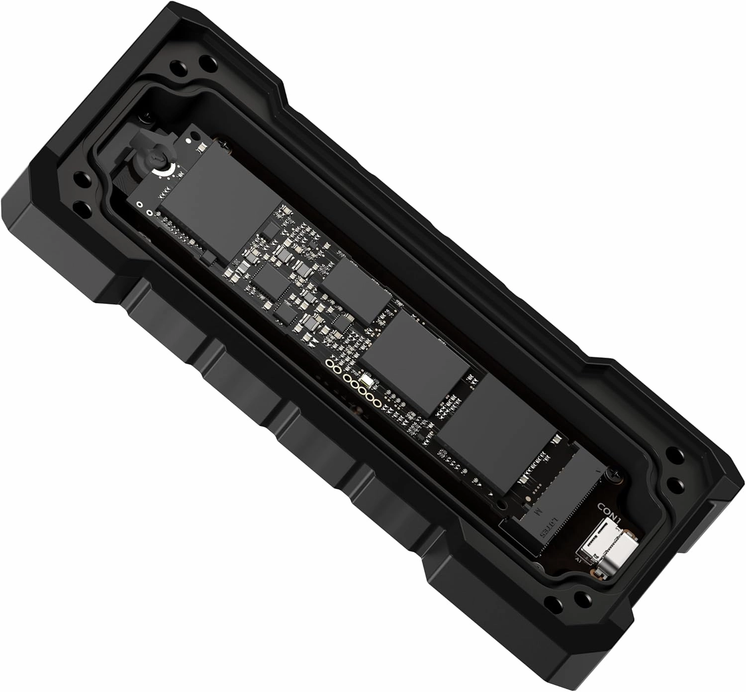 ASUS TUF Gaming A2- USB-C 3.2 Gen 2x2 Portable SSD Enclosure, Dual M.2 NVMe PCIe and SATA, MIL-STD-810H Drop Resistance, IP68 Water and dust Resistance, Aluminum Alloy Chassis and a Thermal pad