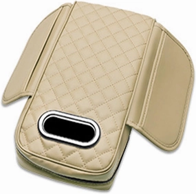 Automobile Armrest Covers for Maxus e-Deliver 3/e-Deliver 5/e-Terron 9/Euniq 5/Euniq 6/Euniq 7, Car Center Console Cover,Waterproof Armrest Seat Box Pad, Interior Accessories,E-Beige