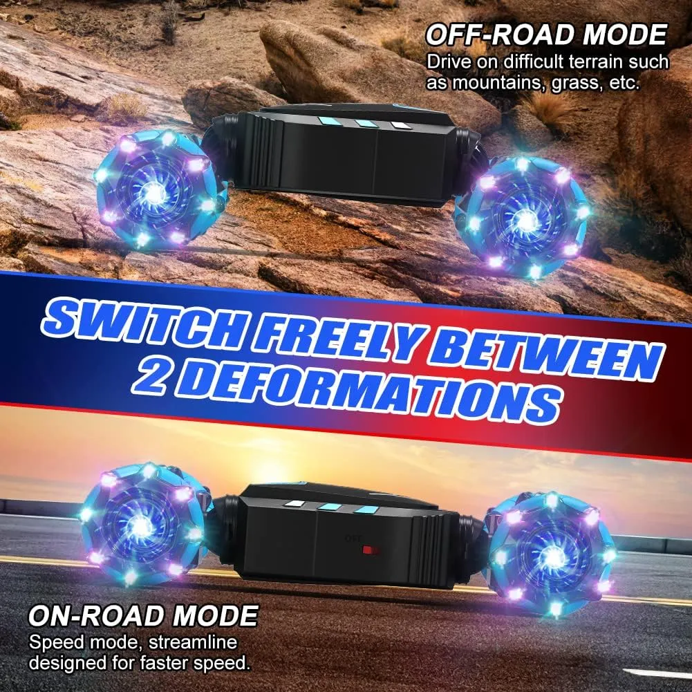 Axirata Remote Control Car Hand Controlled Gesture RC Stunt Car with Spray & Lights & Music for Kids 6-13 Year Old, 4WD 2.4GHz Off-Road 360° Rotation Toy Car Gift for Boys Girls