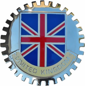 B1148 United Kingdom Union Jack Flag Car Grille Badge