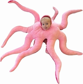 Baby Halloween Octopus Costume Wearable Large Jumbo Octopus Stuffed Animal Giant Octopus Plush Toy Kawaii Birthday Party Gifts for Kids Girls Boys