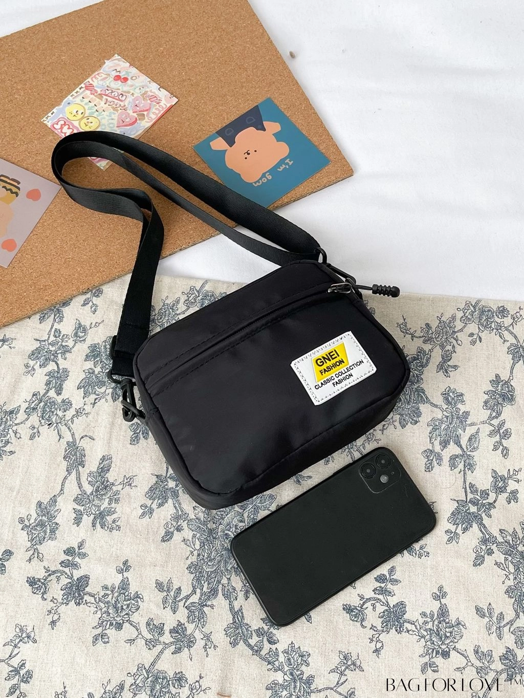 BagForLove - Compact Letter Graphic Crossbody Bag