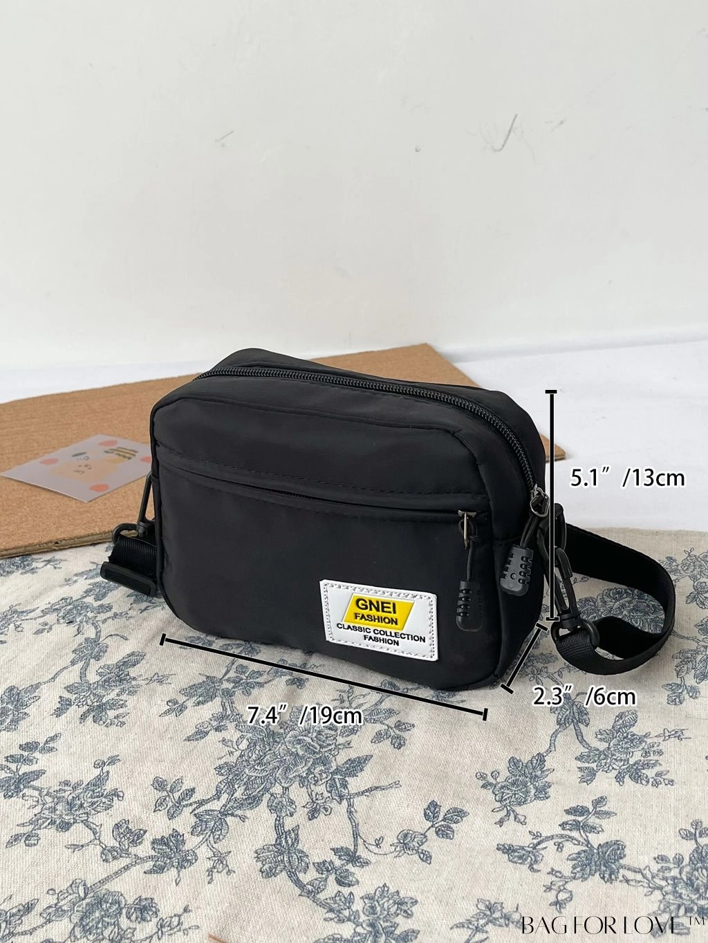 BagForLove - Compact Letter Graphic Crossbody Bag