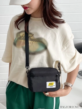 BagForLove - Compact Letter Graphic Crossbody Bag