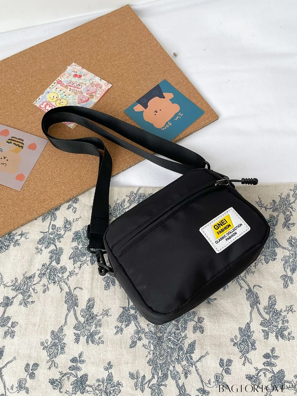 BagForLove - Compact Letter Graphic Crossbody Bag