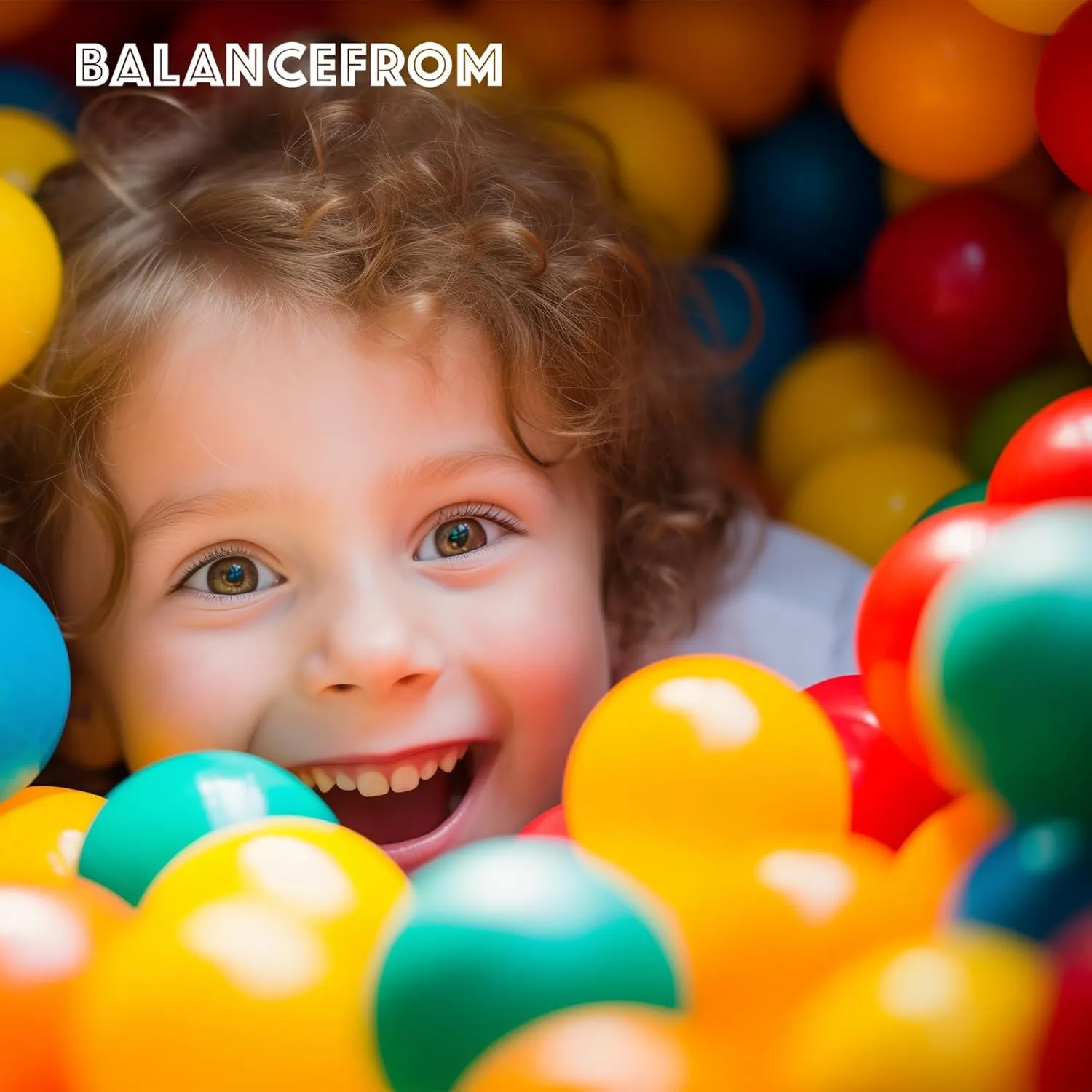 BalanceFrom Play Pit Balls, Kids Plastic Toy Balls for Playpen, Bounce House, or Pool