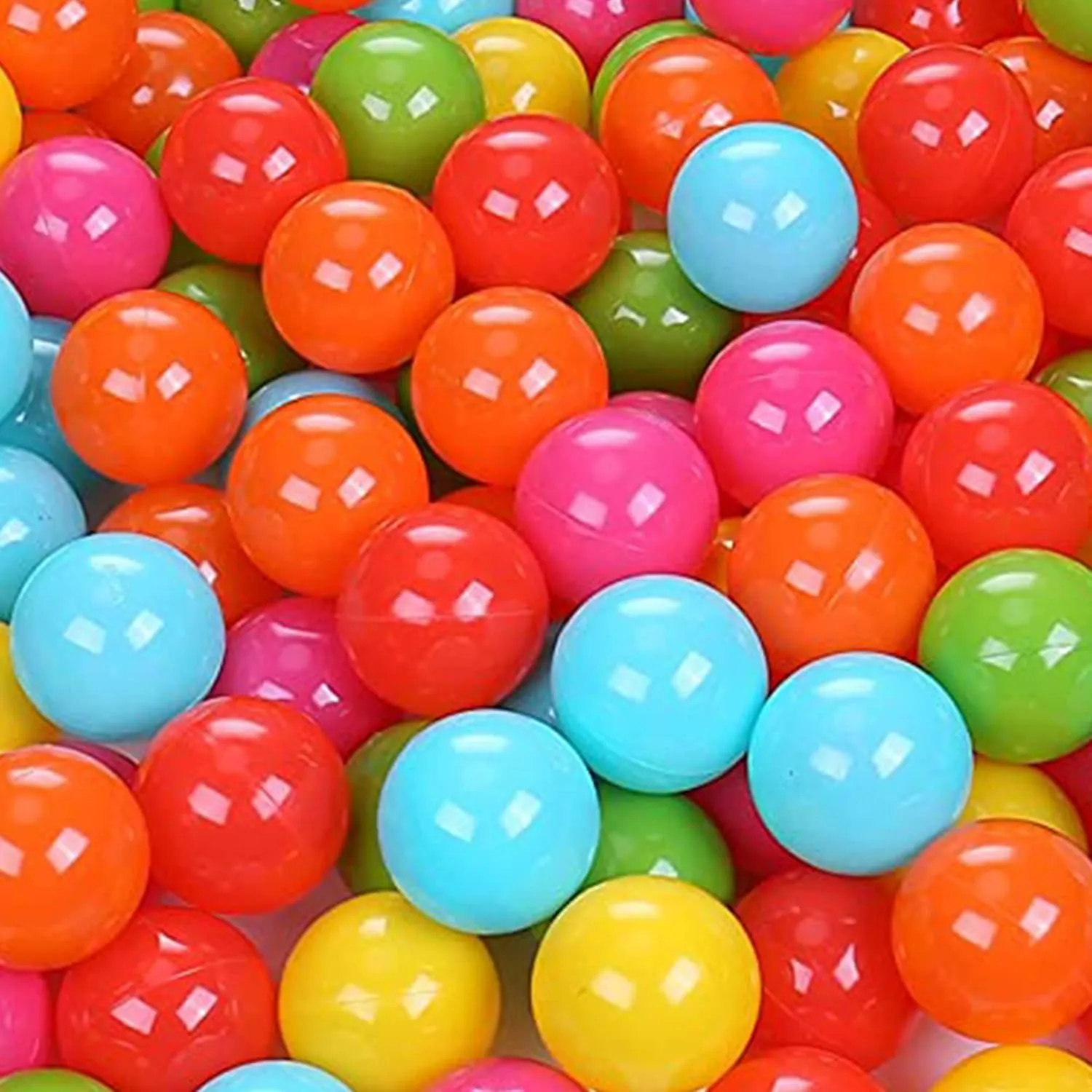 BalanceFrom Play Pit Balls, Kids Plastic Toy Balls for Playpen, Bounce House, or Pool