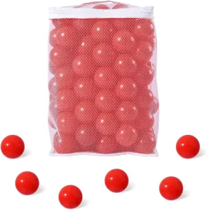 Ball Pit Balls for Kids, Plastic Refill 2.2 Inch Balls, 100 Pack, Bright Colors, Phthalate and BPA Free, Includes a Reusable Storage Bag with Zipper