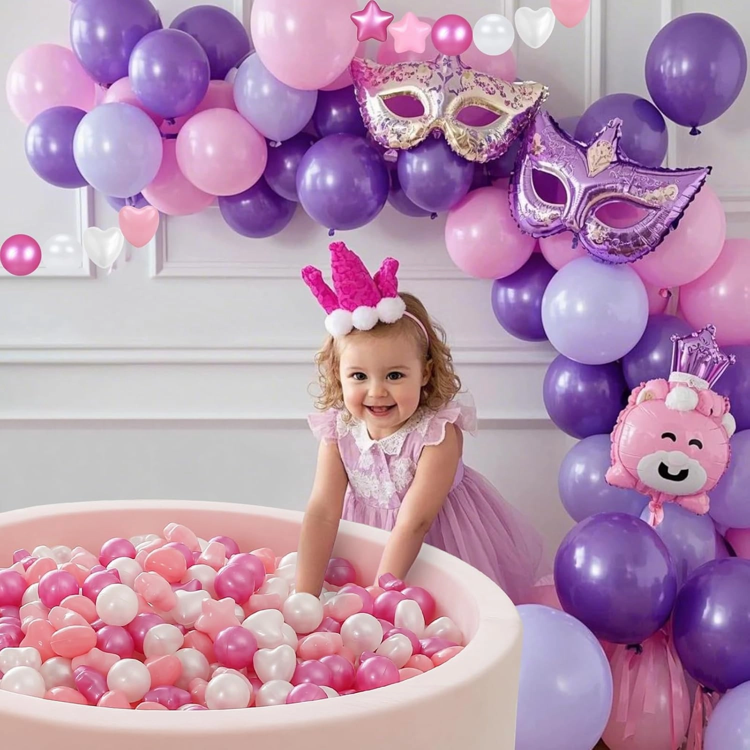 Ball Pit Balls 100 200 500 1000 Plastic Balls for Toddlers Phthalate Free BPA Free Crush Proof Balls in Reusable Play Toys for Kids with Storage Bag Indoor Outdoor