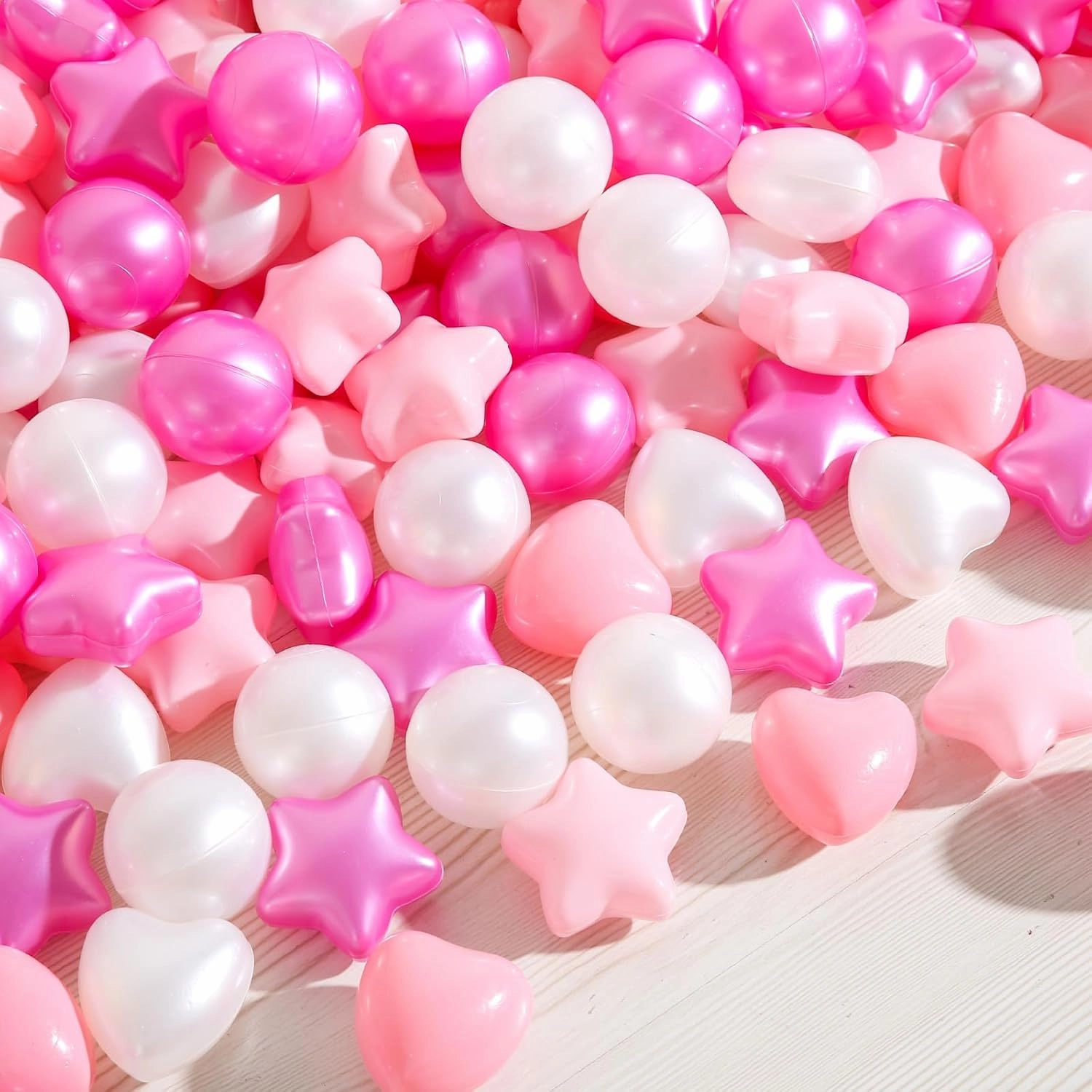 Ball Pit Balls 100 200 500 1000 Plastic Balls for Toddlers Phthalate Free BPA Free Crush Proof Balls in Reusable Play Toys for Kids with Storage Bag Indoor Outdoor