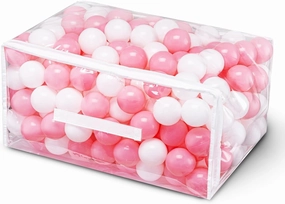 Ball Pit Balls for Baby and Toddler Phthalate Free BPA Free Crush Proof Plastic - Multicolored Pit Balls in Reusable Play Toys for Kids with Storage Bag