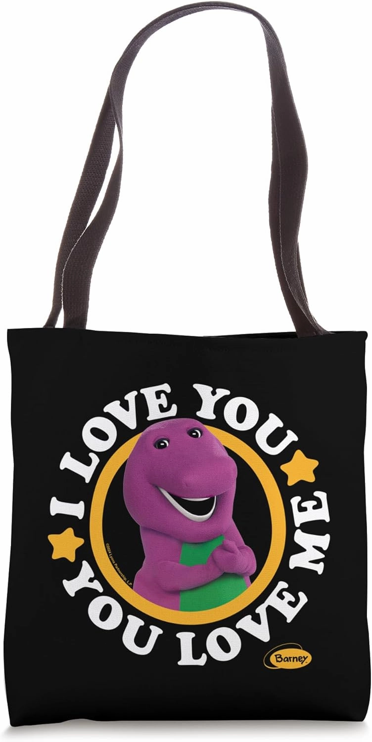 Barney - I Love You You Love Me Song Purple Dinosaur Tote Bag