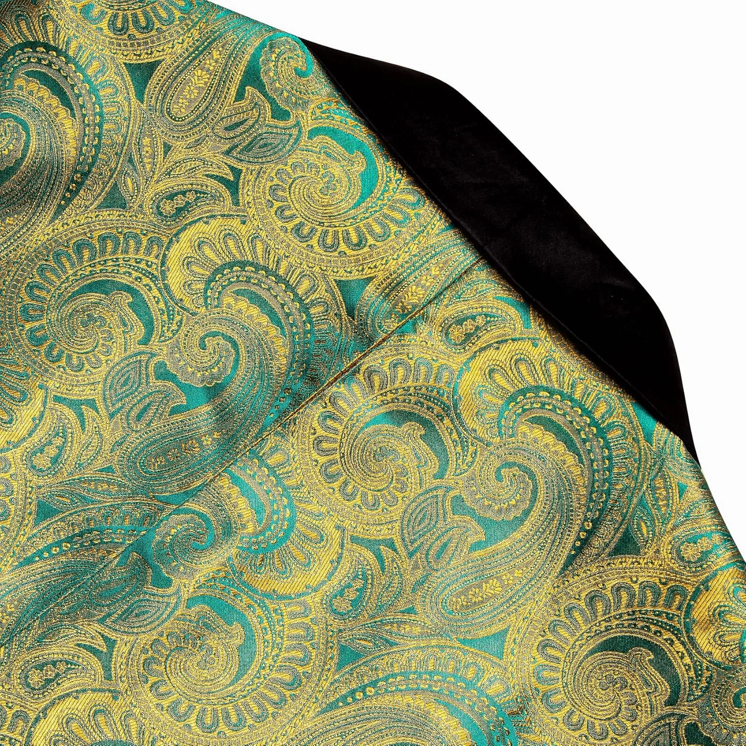 Barry.Wang Blazer for Men Paisley Sport Coat Lightweight Suit Jacket Regular Tuxedo Flower Mardi Gras Carnival Gift