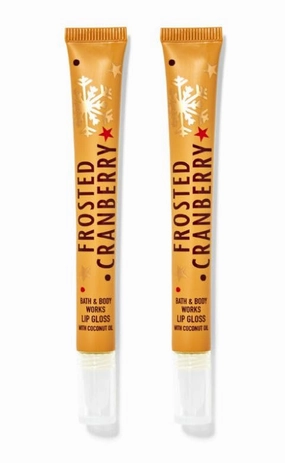 Bath Body Frosted Cranberry Lip Gloss - Set of 2 (.34 Oz Each)